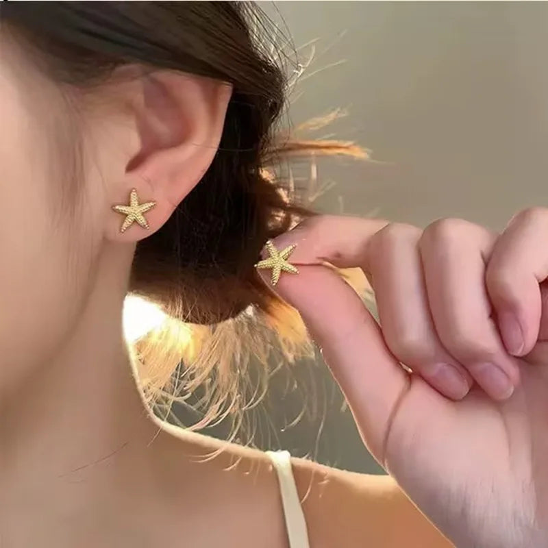 Starfish Stud Earrings Evry Jewellery
