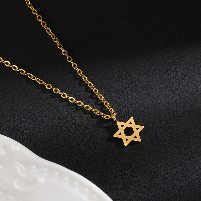 David Pendant Necklace  Emblem Talisman Seal of Solomon Sign Evry Jewels