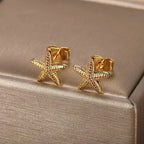 Starfish Stud Earrings Evry Jewellery
