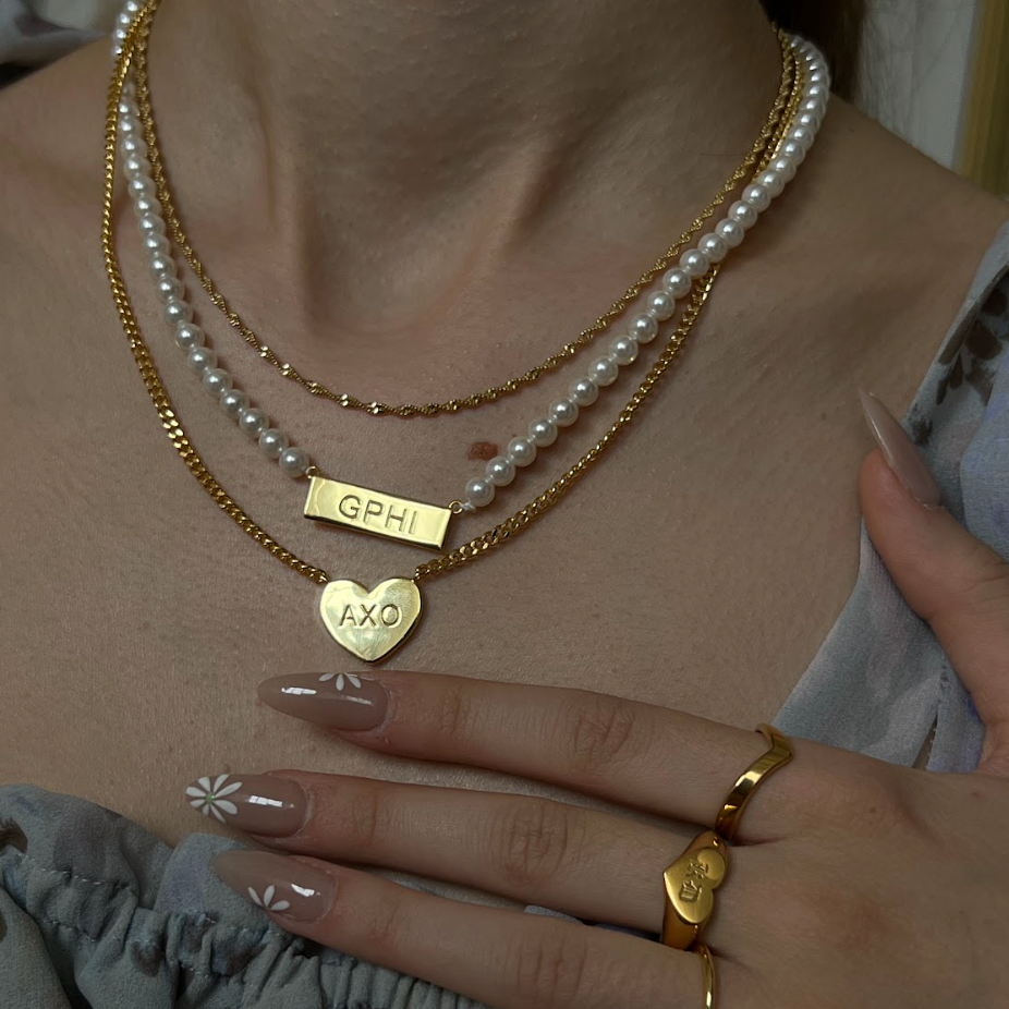 Sorority Custom/Personalized Pearl Necklace Lee
