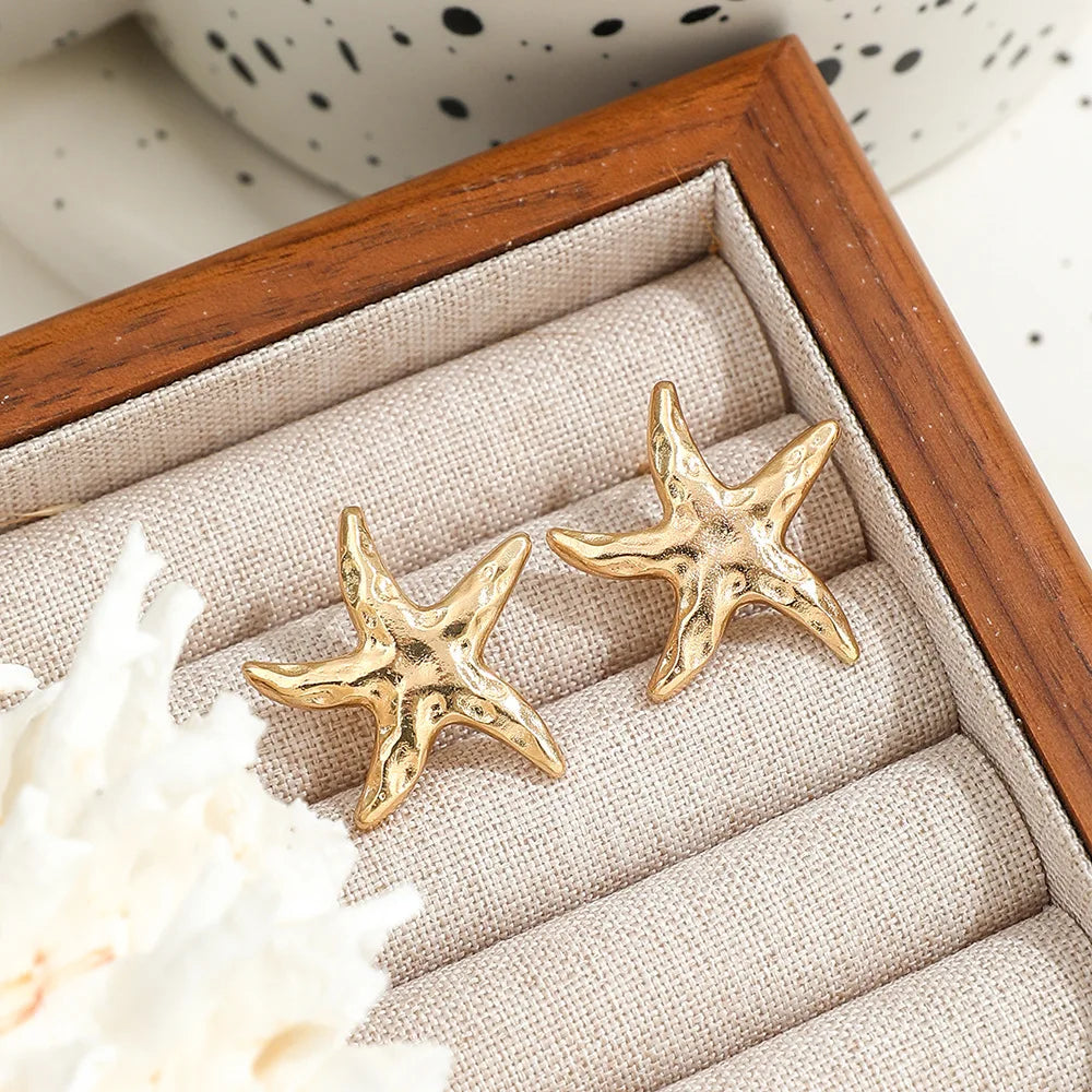 Starfish Stud Earrings Evry Jewellery
