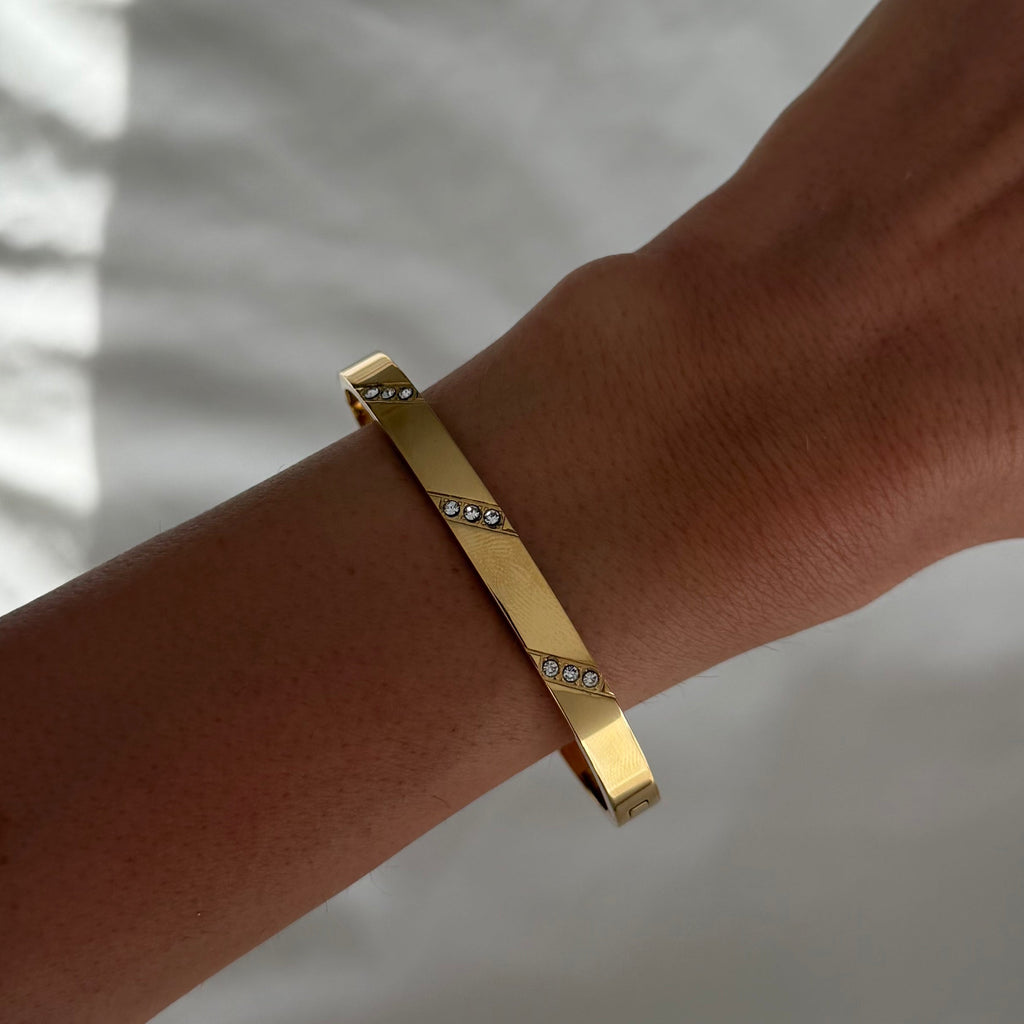 Shimmer Stripe Bangle Nicole