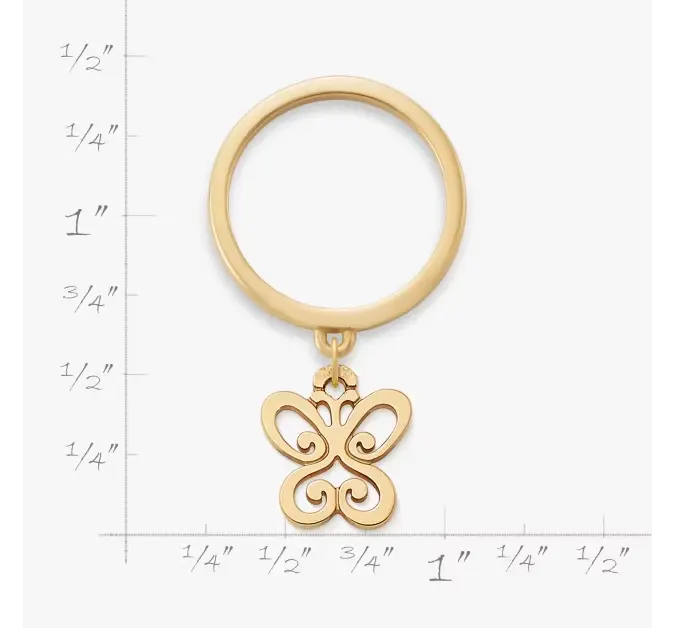 Small Spring Butterfly Charm Dangle Ring James Avery