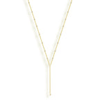 Sweet Pearl Lariat Necklace Lee