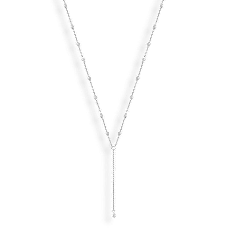 Sweet Pearl Lariat Necklace Lee
