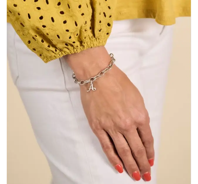 Textured Oval Charm Bracelet James Avery