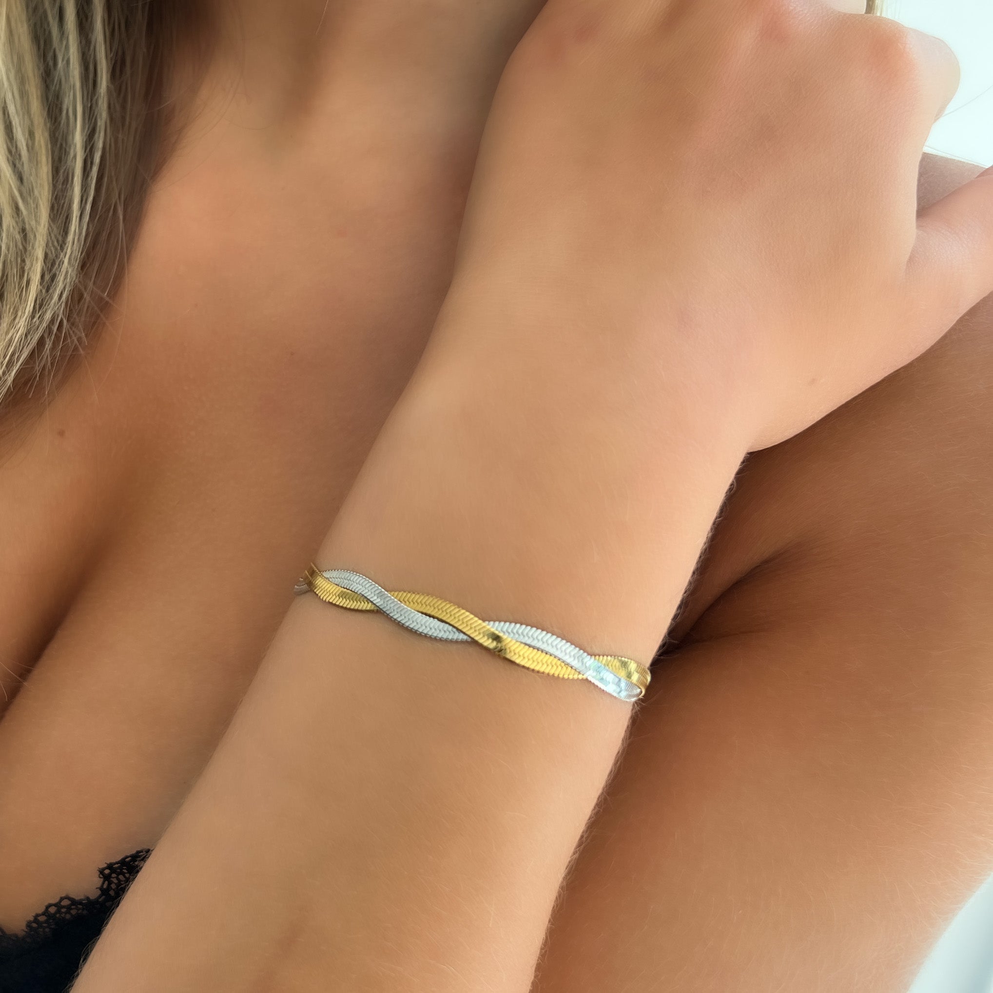 Two-Tone Medusa Bracelet Alice