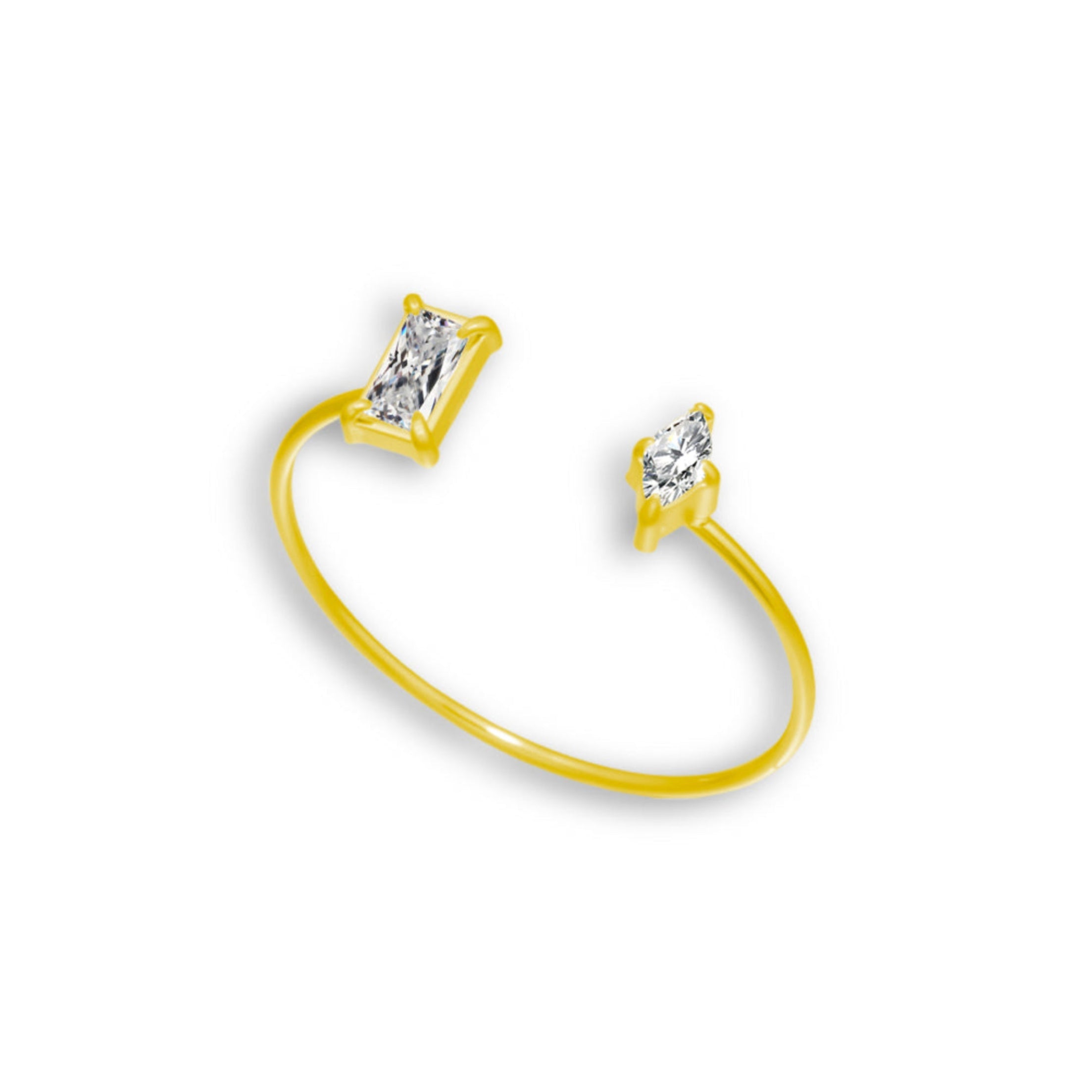 Frosted Duet Ring Alice