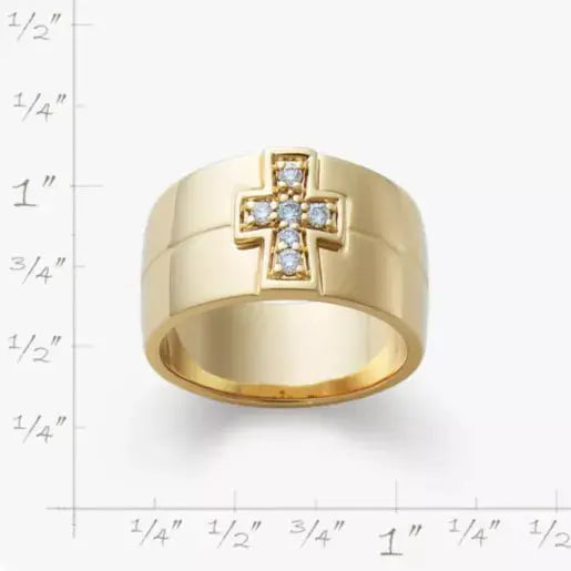 Diamond Cross Wedding Ring James Avery