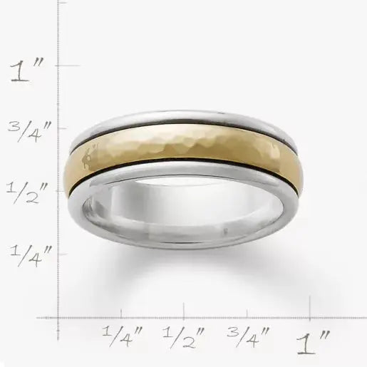 Narrow Hammered Simplicity Wedding Ring James Avery