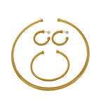 JEWELRY XL34-SZ08-EH34 Fashion Threaded Wide Face Retro Bracelet Stacking Personalized Metal Snake Necklace Earrings My Store