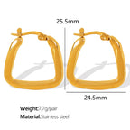 JEWELRY EH292-5 Factory Hot Sale 18K Gold Plated Geometric Zirconia Earrings Fashion Design Premium Earrings My Store