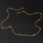 Fashion Long Chain Stainless Steel Necklace Wrapped Bracelets Sweater Chains Necklaces Jewelry My Store