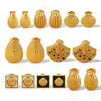 JEWELRY Fashionable Elegant Stainless Steel Metal Earrings Premium Feeling Shell Earrings for Women My Store