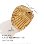 Engraved Cross Signet Ring Gold Plated Statement Jewelry Valentine Jewelry Stainless Steel Rings My Store