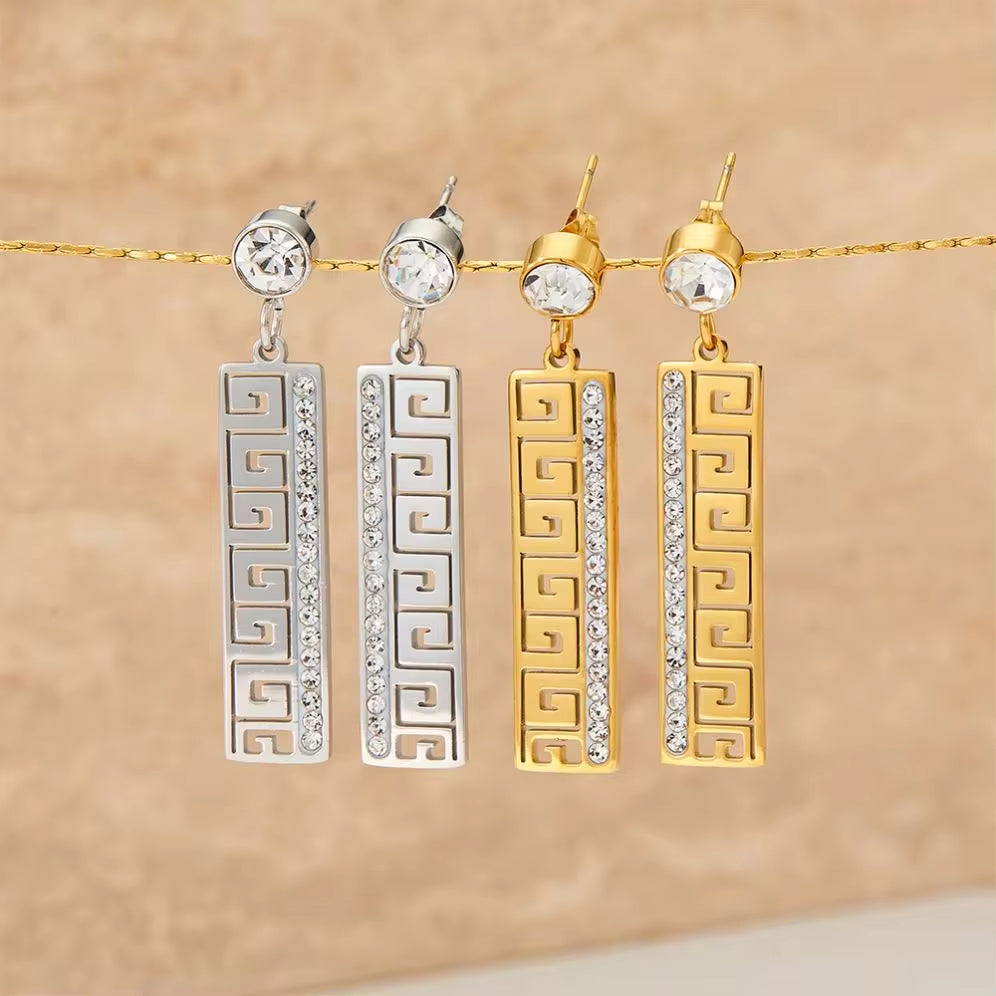 Fashion PVD Gold Plated Stainless Steel Jewelry Women Earring My Store