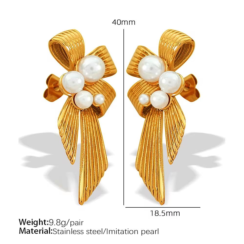JEWELRY EH263 Fashion Texture Three-Dimensional Oval Earrings Simple Versatile Earrings for Women My Store