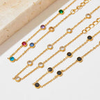 Wholesale Fashion Jewelry Stainless Steel Zircon Beach Anklet Foot Jewelry Stainless Steel Anklet for Women My Store