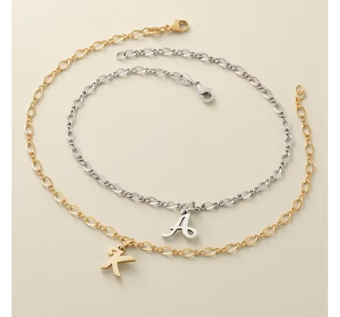 Small Script Initial Anklet James Avery