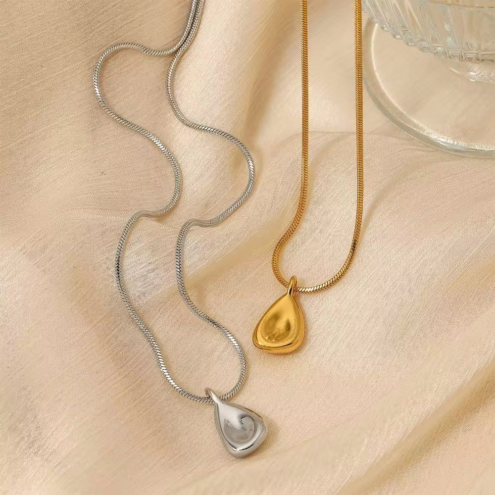 New Gold Plated Tarnish Free Stainless Steel Stylish Vintage Design Snake Chain Pendant Necklace for Women Gift Bijoux My Store