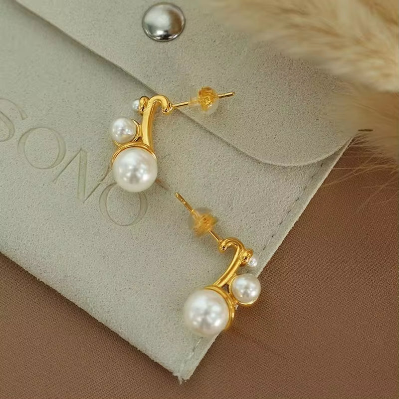 JEWELRY EH61 Factory Hot Sale 2024 Pearl Earrings Popping Unique Earrings Fashion My Store