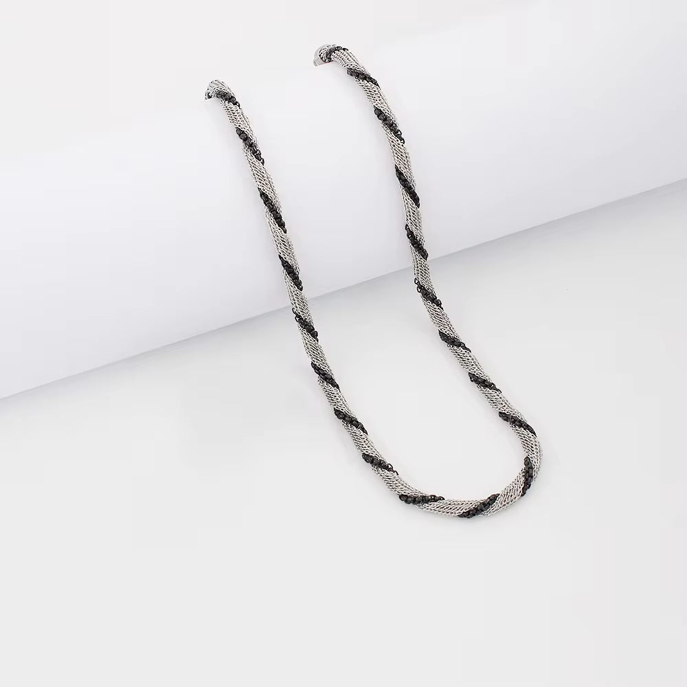 High Quality 316L Stainless Steel Two-Tone Necklace Elegant Fashion Trendy Collar Jewelry 2024 NEW My Store