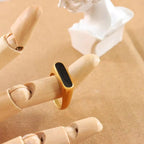 Carline Wholesale Women Stainless Steel Minimalist 18K Gold Plated Finger Ring French Fashion Geometryjewelry My Store