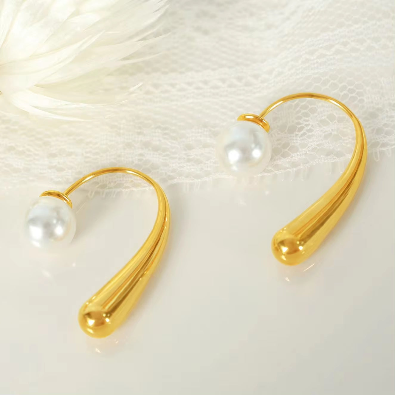 JEWELRY EH113 Factory Hot Sale Premium Sense of Unique Pearl Earrings Burst Tender Temperament Earrings My Store