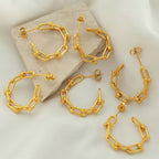 JEWELRY EH218 French Horseshoe Chain Design Earrings C Shaped Earrings Hundred Earrings Women My Store