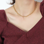 Waterproof Adjustable O-Link Chain Bangles 18K Gold Plated Stainless Steel Lobster Clasp Bracelet My Store