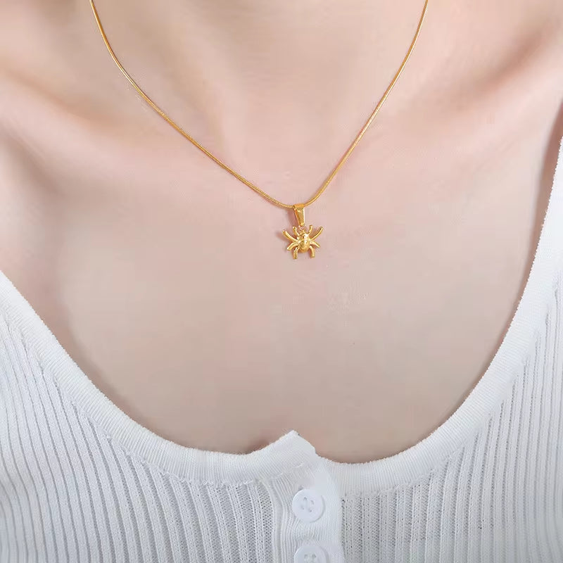 Plated 18K Gold Stainless Steel Ocean Summer Beach Style Jewelry Ocean Animal Seahorse Pendant Necklace My Store