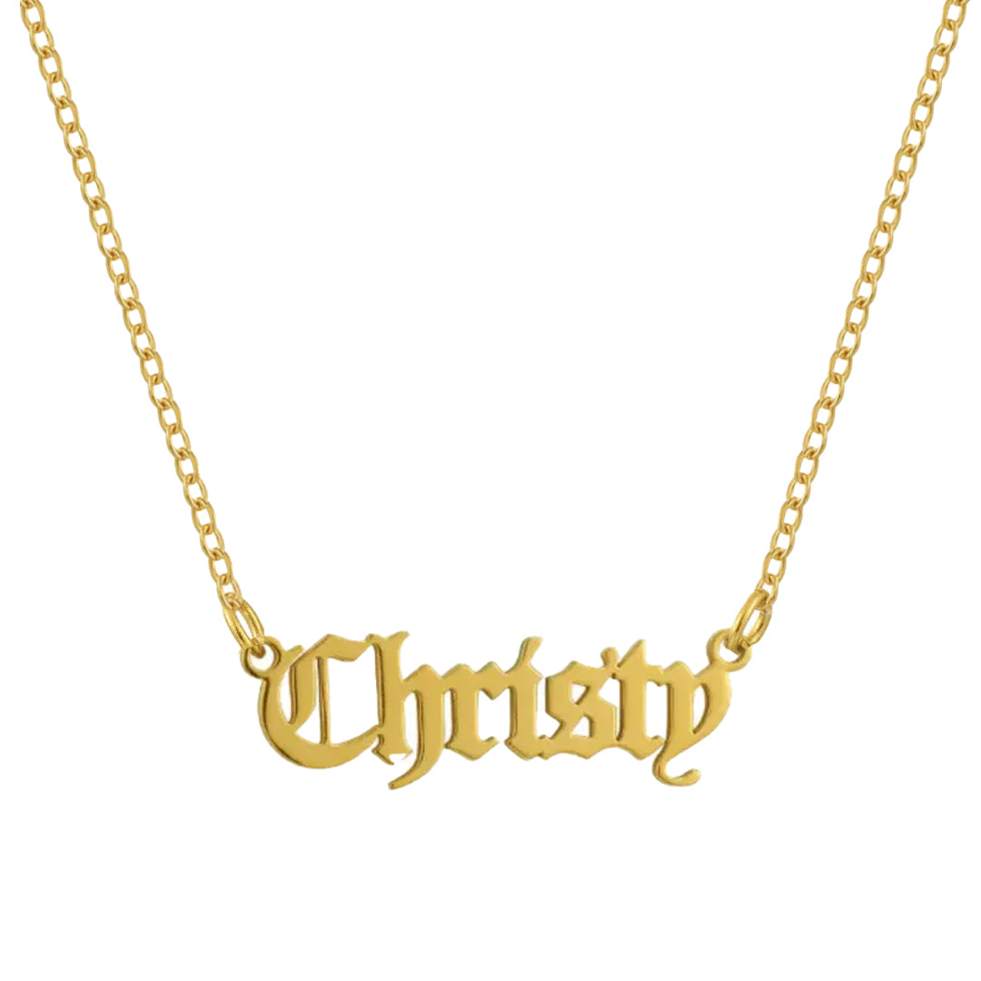 Custom/Personalized Nameplate Cable Necklace Alice
