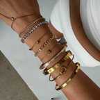 Initial Crystal Bracelet Angel