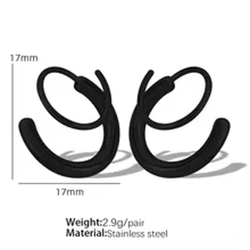 JEWELRY EH242-3 Hot Sale Earring Clasp Exaggerated Earrings Metal Plating Colour Preservation Earrings Set Zirconia My Store