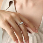 Designer Fashion Ring Black and White Glass Ball Stainless Steel Gold Plated Ring My Store