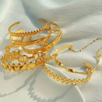 JEWELRY SZ29-35 2024 Fashion Stainless Steel Open Bangle Exaggerated Irregular Bangle My Store