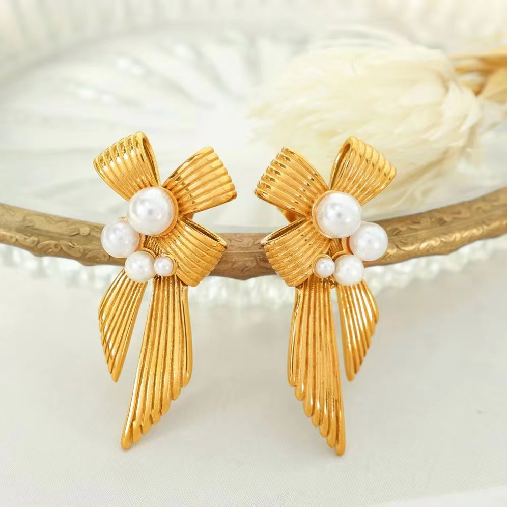 JEWELRY EH263 Fashion Texture Three-Dimensional Oval Earrings Simple Versatile Earrings for Women My Store