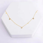 18K Pvd Gold Plated Water Drop Zirconia Dot Triangle Square Pendant Necklace Stainless Steel Tarnish Free Jewelry FJN0171N My Store