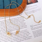 Non Tarnish Fashion Plated 316L Stainless Steel Detachable Magnet Cardiogram Heart Pendant Necklace Women My Store