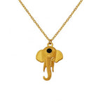JEWELRY XL60 Trendy Elephant Pendant Collarbone Chain Fashion Modern Feeling Plated 18K Gold Necklace My Store