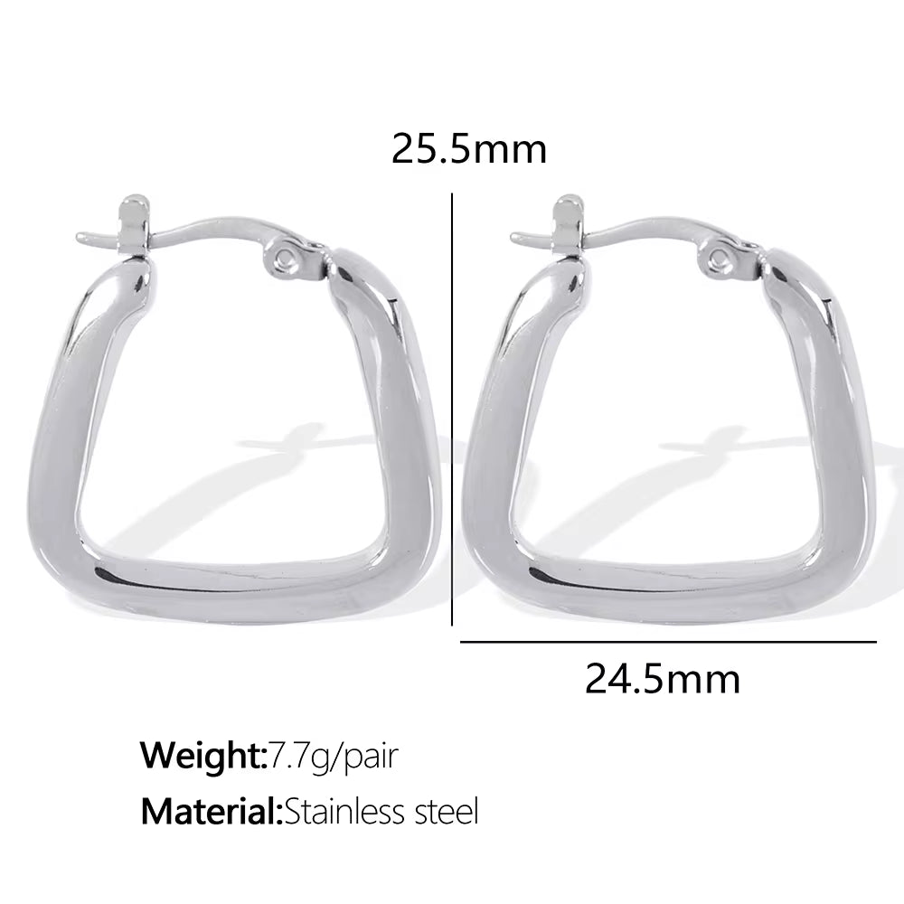 JEWELRY EH292-5 Factory Hot Sale 18K Gold Plated Geometric Zirconia Earrings Fashion Design Premium Earrings My Store