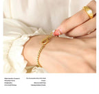 Fashion Jewelry Freshwater Pearl OT Buckle Bracelet Stainless Steel 18K Gold Plated Bracelet Women My Store