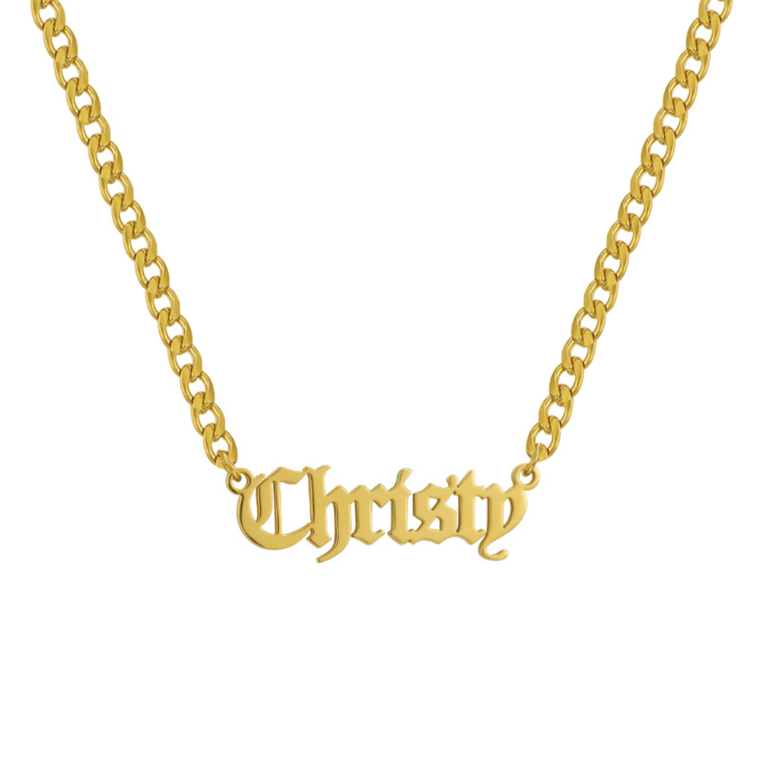 Custom/Personalized Nameplate Curb Necklace Lee