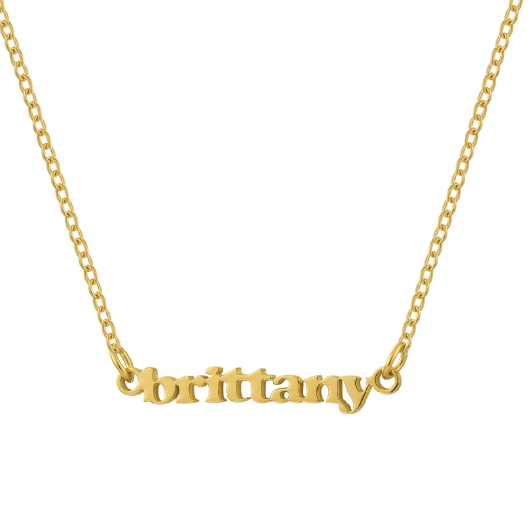 Custom/Personalized Mini Nameplate Necklace Lee