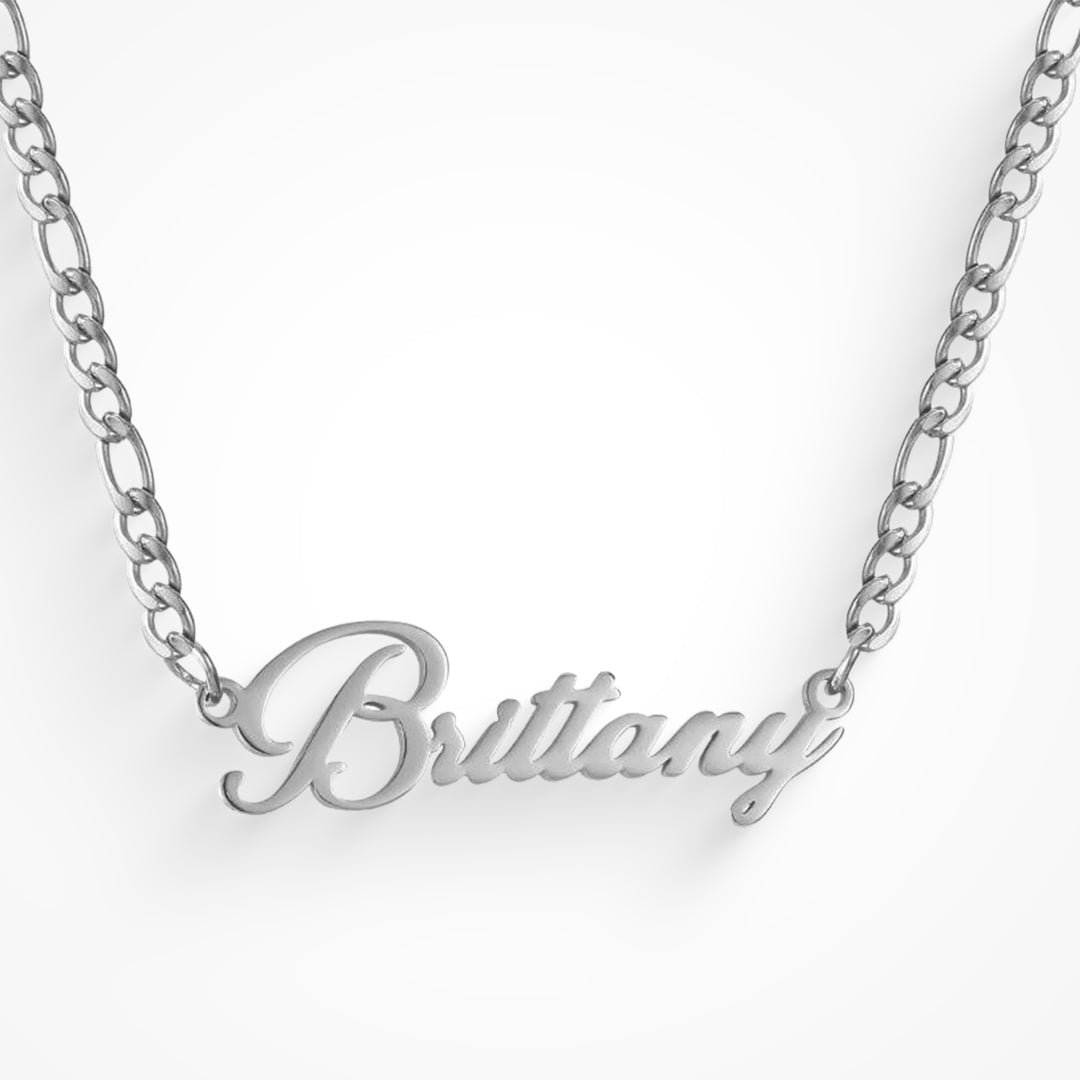 Custom/Personalized Nameplate Figaro Necklace Lee