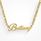 Custom/Personalized Nameplate Figaro Necklace Lee