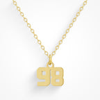 Custom/Personalized Number Pendant Necklace Lee