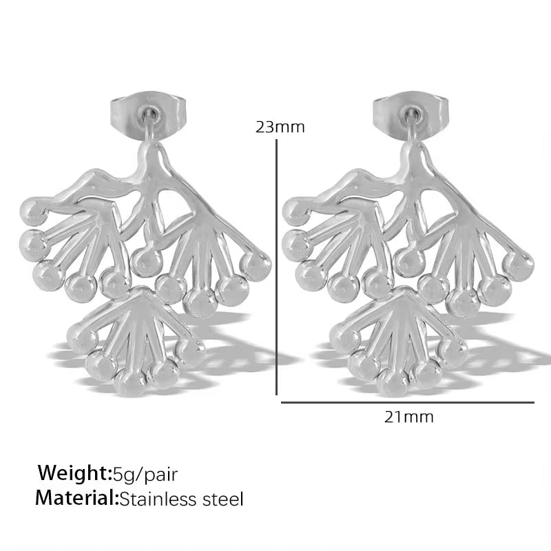 JEWELRY EH198 New Chinese Explosion of Small Pine Branches Pine Leaves Tree Branches Branch Earrings My Store