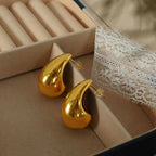 JEWELRY EH33-EH46 New Earrings for Women Water Drop Earrings Stainless Steel Plated 18K Gold My Store