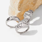 New Arrival Design Chunky Star Zircon North Star Rings Waterproof & Tarnish Free Stainless Steel Jewelry Rings My Store